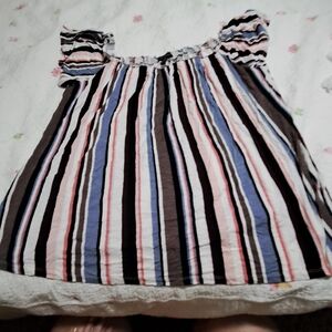 Lane Bryant Kids Striped Top - Pink, Blue, Black